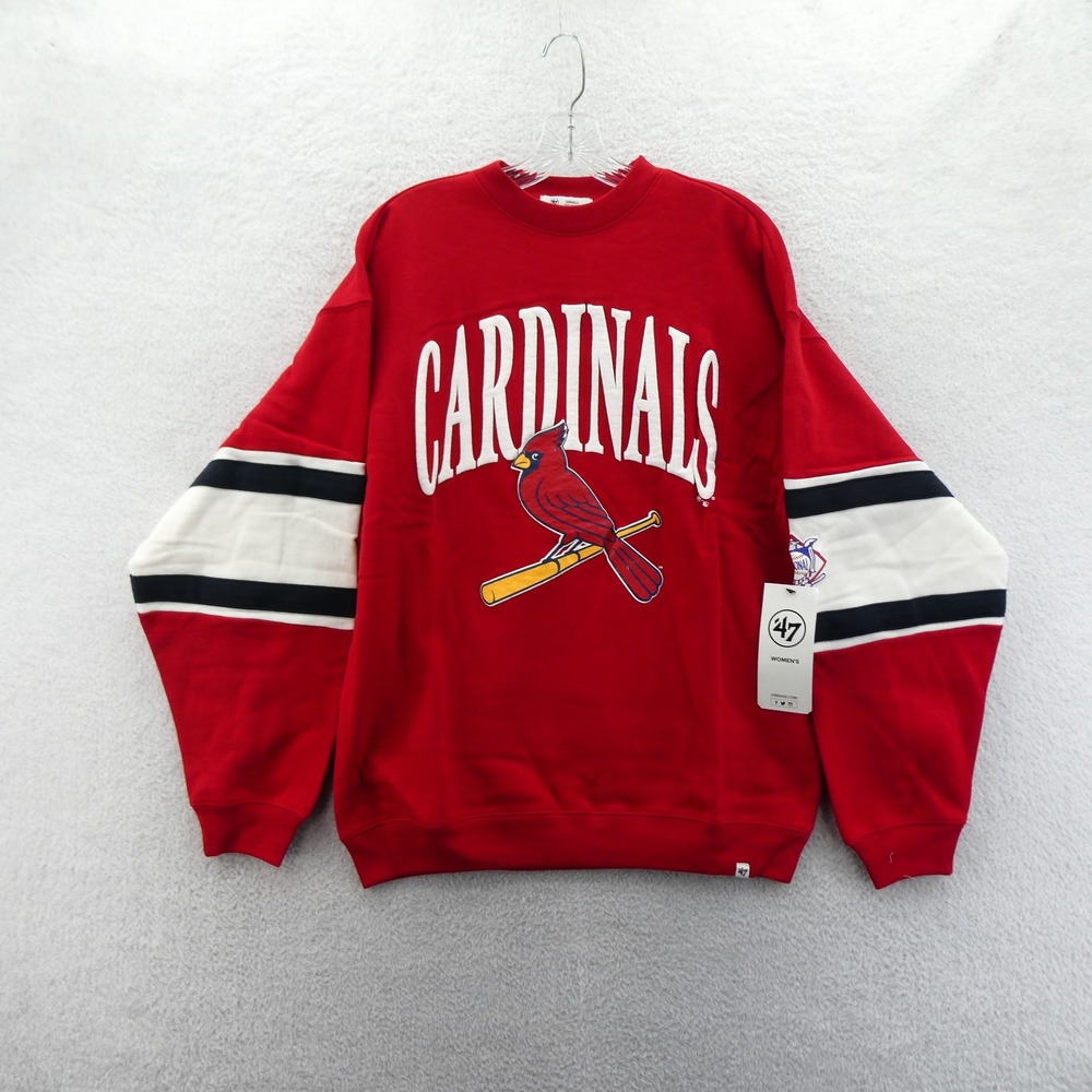 47 Brand St Louis Cardinals Womens Sweatshirt Red Crewneck MLB Small New